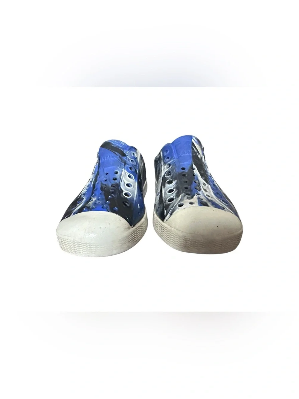 Native Shoes Jefferson Slip-On Shoes Blue and Black Marbled Toddler Size 10